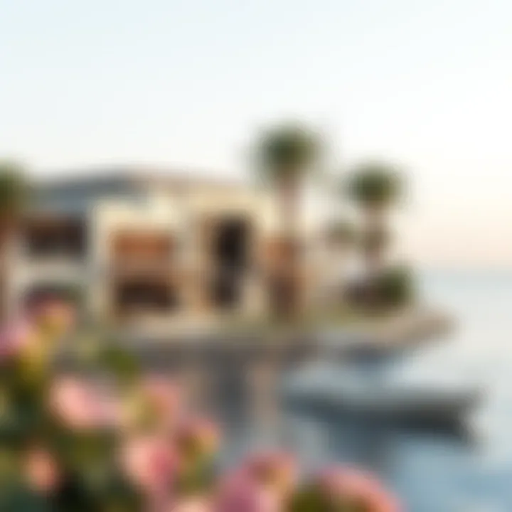 Luxurious waterfront properties along Al Maria Island