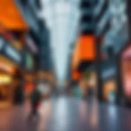 Vibrant streets of City Walk showcasing unique retail architecture