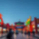 A panoramic view of Dragon Mart showcasing its vibrant architecture
