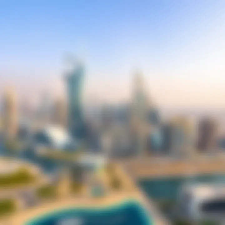 Aerial view of Abu Dhabi showcasing modern skyscrapers