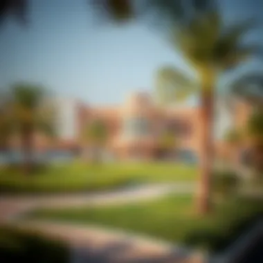 Exemplary School Campuses in the UAE A scenic view of a prestigious school campus in the UAE