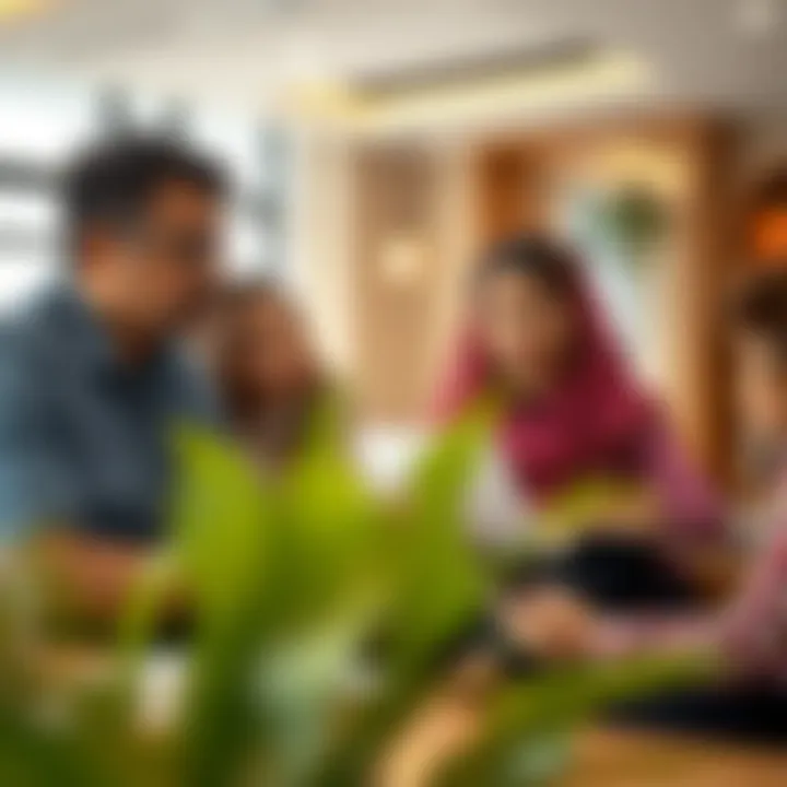 Parents discussing educational options for their children