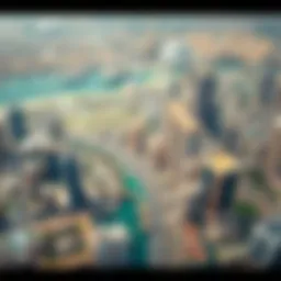 Aerial view of Dubai's urban landscape showcasing land development