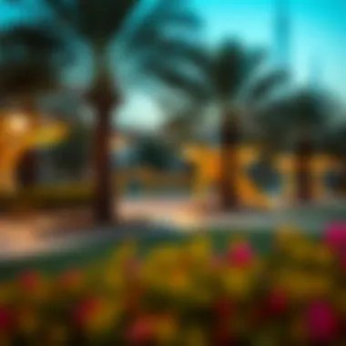 Community Park in International City Community park in International City demonstrating recreational spaces