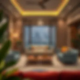 Cozy living room interior in Nad Al Hamar