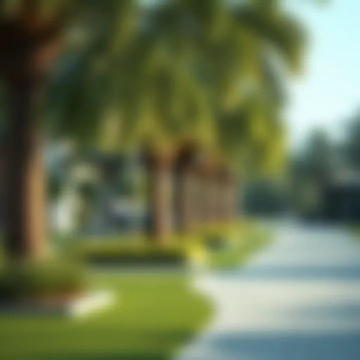 Community park within Mira Oasis with green spaces