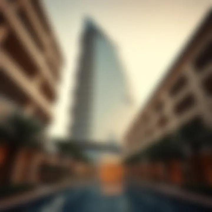 Architectural view of Palm Tower