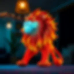 A vibrant illustration representing the astrological sign of Leo, showcasing its lion symbol and fiery colors.