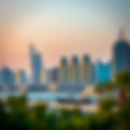 Stunning skyline of Jebel Ali showcasing modern architecture