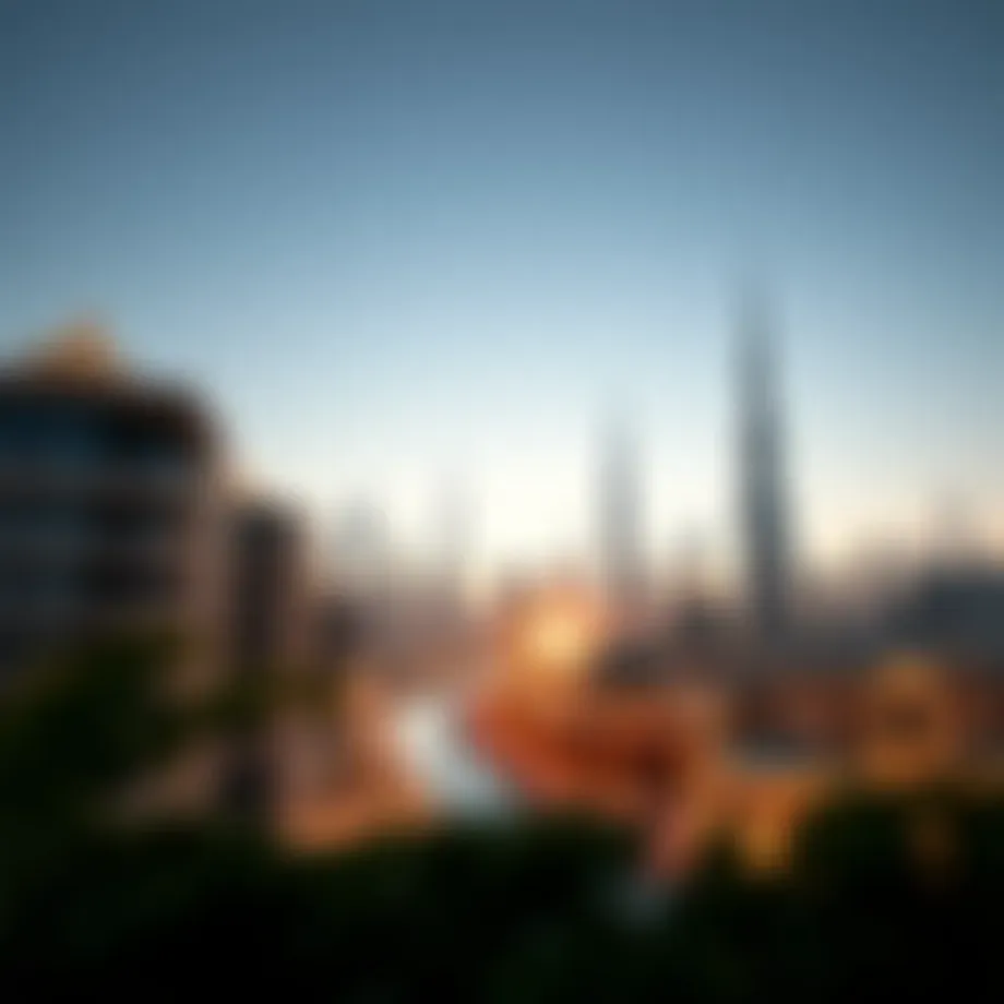 Dubai skyline showcasing luxury properties